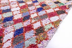 Marockansk Boucherouite-matta 245 x 105 cm