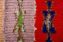 Marocký berberský koberec Boucherouite 360 x 130 cm