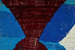 Berberská rohož Marocký Boucherouite 130 x 220 cm