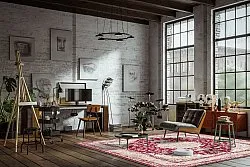 Koberec Wilton - Vakifli (červený/multicolor)