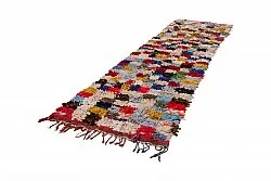 Marocký berberský koberec Boucherouite 380 x 105 cm