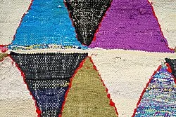 Koberec Berbere Marocký Boucherouite 135 x 275 cm