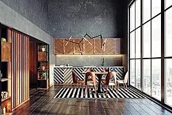 Koberec Wilton - Develi (čierna/biela)