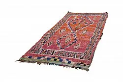 Marockansk Boucherouite-matta 275 x 130 cm