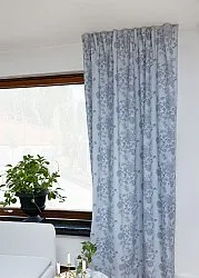 Záclony - Záclona z bavlny Minna (modrá)