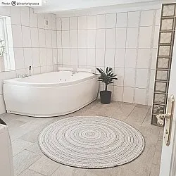 Kruhový koberec - Brussels Weave (šedý)