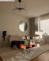 Koberec s dlhým vlasom - Monti (offwhite)