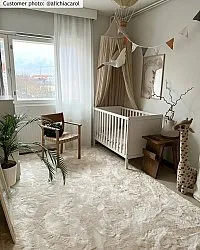 Koberce s dlhým vlasom - Aranga Super Soft Fur (béžová)