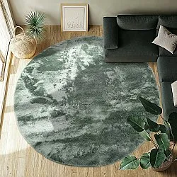 Koberce okrúhle - Aranga Super Soft Fur (zelená)