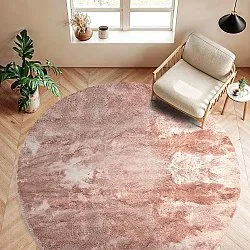 Koberce okrúhle - Aranga Super Soft Fur (ružová)