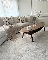 Koberce s dlhým vlasom - Aranga Super Soft Fur (biela)