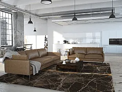 Koberec Wilton - Aris (čierny/zlatý)