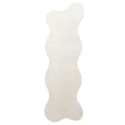 Asymmetrisk Vågig Ryamatta - Aranga Super Soft Fur (beige)