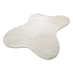Asymmetrisk Vågig Ryamatta - Aranga Super Soft Fur (beige)