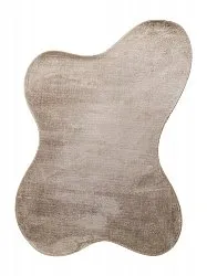 Asymmetrisk Vågig Ryamatta - Aranga Super Soft Fur (brun)