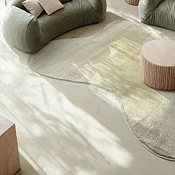 Asymmetrisk Vågig Ryamatta - Aranga Super Soft Fur (ljusgrön)