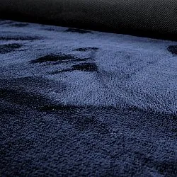 Asymmetrisk Vågig Ryamatta - Aranga Super Soft Fur (mörkblå)