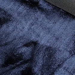 Asymmetrisk Vågig Ryamatta - Aranga Super Soft Fur (mörkblå)