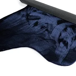 Asymmetrisk Vågig Ryamatta - Aranga Super Soft Fur (mörkblå)