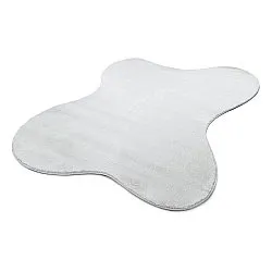 Asymmetrisk Vågig Ryamatta - Aranga Super Soft Fur (vit)