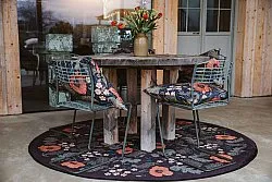 Kruhová rohož - Poppy (čierna)