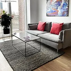 Vlnený koberec - Avafors Wool Bubble (šedý)