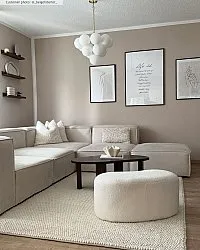 Vlnený koberec - Avafors Wool Bubble (béžový)