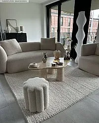 Vlnený koberec - Avafors Wool Bubble (béžový)