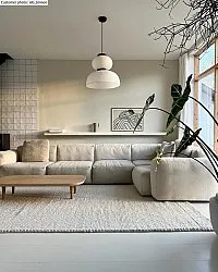 Vlnený koberec - Avafors Wool Bubble (béžový)