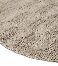 Kúpeľňová rohož okrúhla - Bevin (béžová)