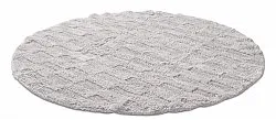 Kúpeľňová rohož okrúhla - Bevin (svetlo šedá)
