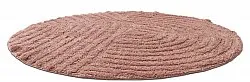 Kúpeľňová rohož okrúhla - Embla (ružová)