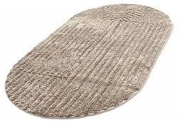 Oválny kúpeľňový koberec - Evena (béžový)