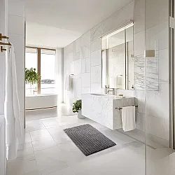 Kúpeľňová rohož - Evena (tmavosivá)