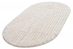 Oválny kúpeľňový koberec - Evena (offwhite)