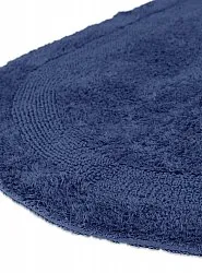 Oválny kúpeľňový koberec - Nila (modrá)