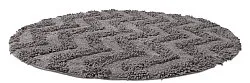 Kúpeľňová rohož okrúhla - Tressa (tmavosivá)