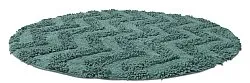 Kúpeľňová rohož okrúhla - Tressa (tmavozelená)