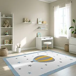 Detský koberec - Alone Balloon (modrý)