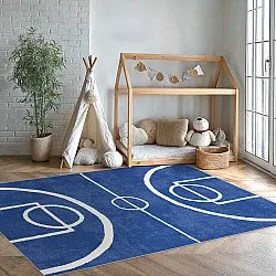Detský koberec - Basketbal (modrý)