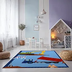 Detský koberec - Stavenisko
