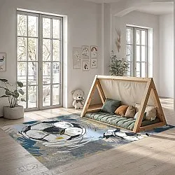 Detský koberec - Cartoon Footballs (multi)