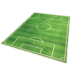Detský koberec - Football Field (zelená)
