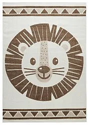 Detský koberec - Kind Lion (krémová/hnedá)