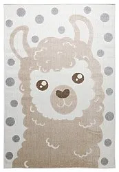 Detský koberec - Kind Llama (krémová/hnedá)