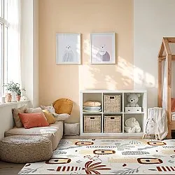 Detský koberec - Lion Friends (béžový)