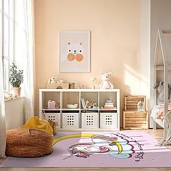 Detský koberec - Magical Unicorn (ružový)