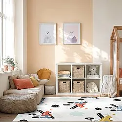 Detský koberec - Cestovanie lietadlom (multi)