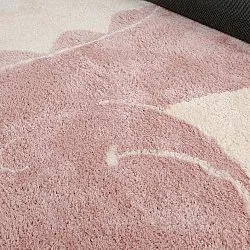 Barnmatta - Soft Dino (creme/rosa)