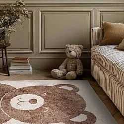 Barnmatta - Soft Teddybear (creme/brun)